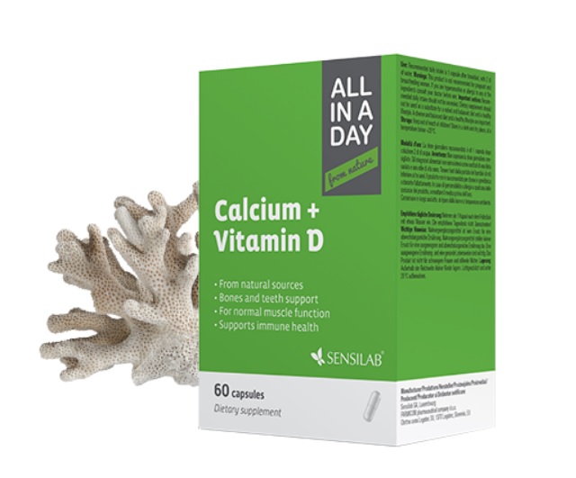 SensiLab ALL IN A DAY Calcium + Vitamin D calciu si vitamine